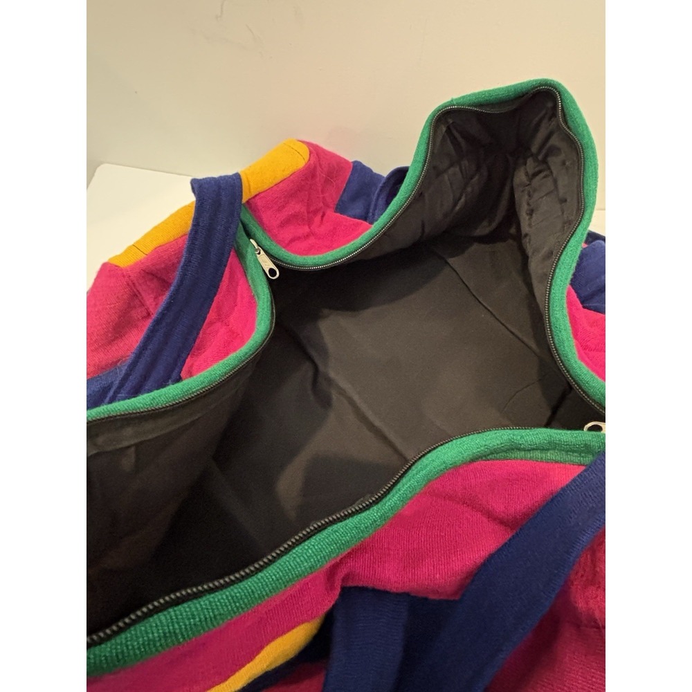 Large Patchwork Handmade travel bag. One‎ Of A Kind. - Picture 5 of 7